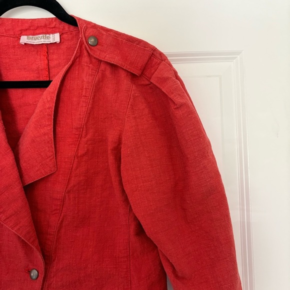 Vintage Bruestle Women’s Red Cropped Jacket - Picture 5 of 11